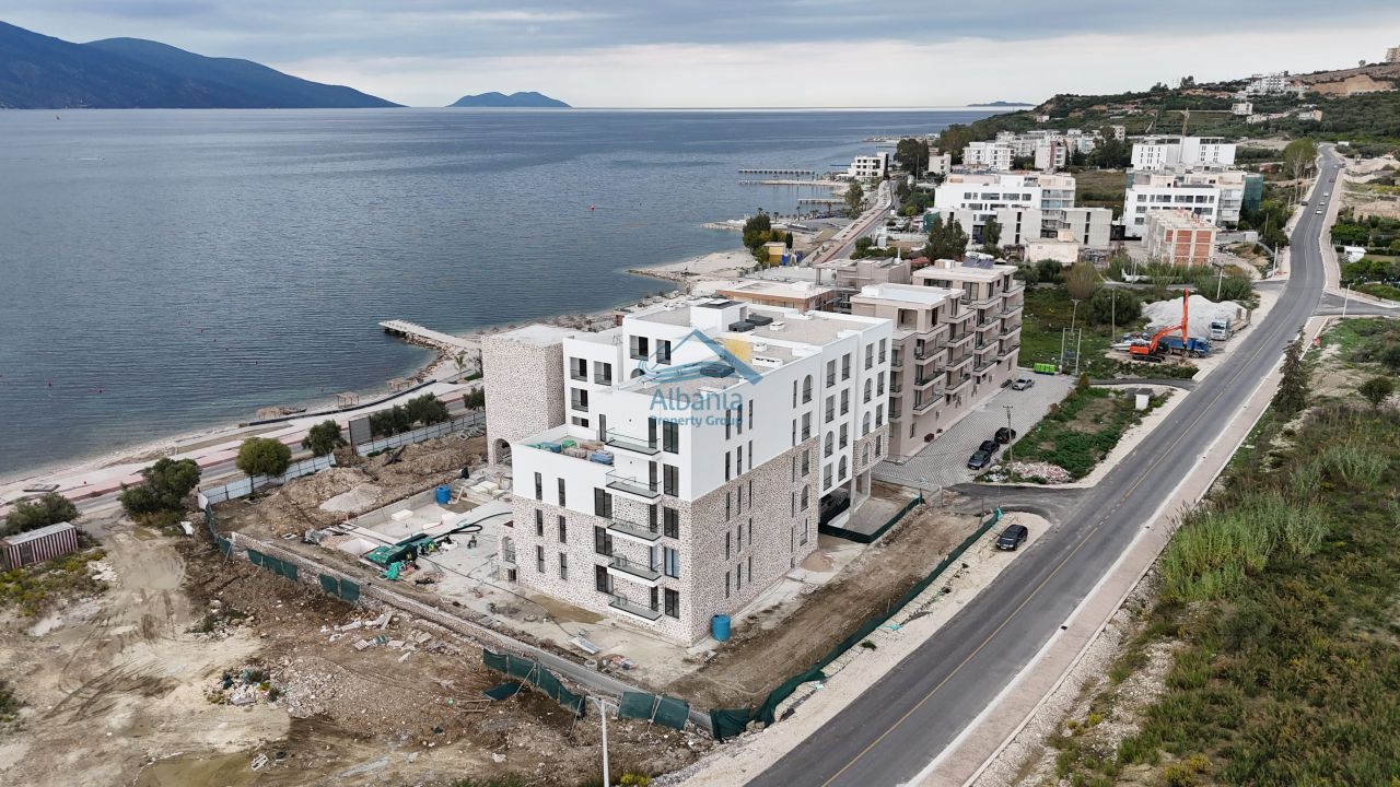 Sea View Apartment For Sale In Radhime Vlore Albania In A New Residence Built With High Quality Just On The First Line Of Construction